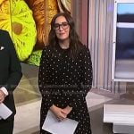 Savannah’s black embroidered midi dress on NBC News Daily