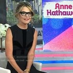 Savannah’s black floral embroidered pumps on Today