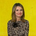 Savannah’s beige spotted dress on Today