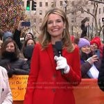 Savannah’s red coat on Today