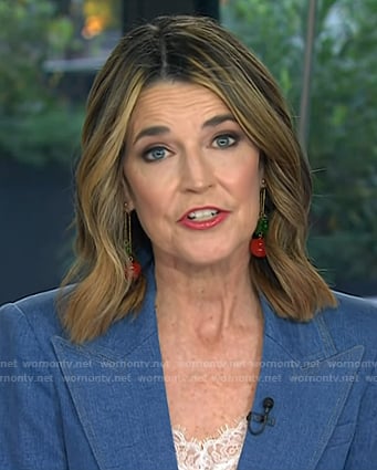 Savannah’s cherry drop earrings on Today