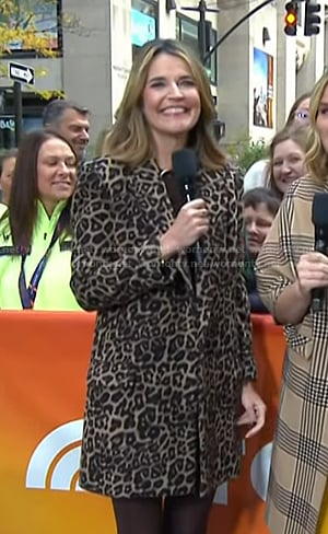 Savannah's leopard coat on Today