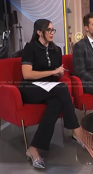 Savannah’s metallic slingback pumps on NBC News Daily
