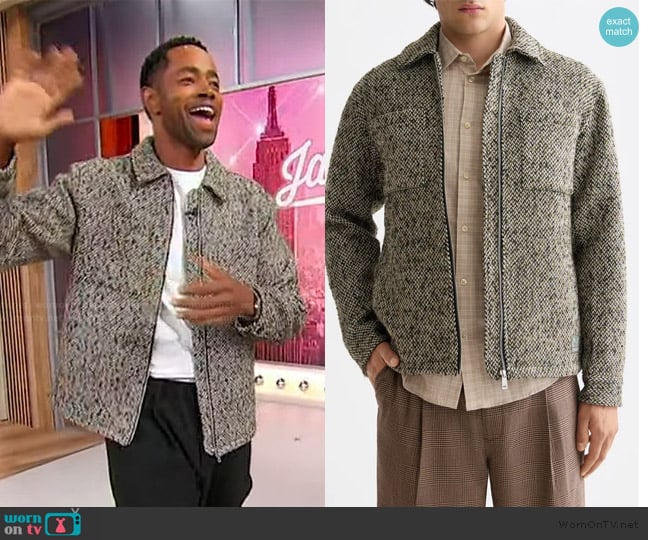 Jay Ellis’s tweed jacket on Sherri Jay Ellis’s tweed jacket on Sherri