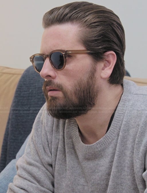Scott's brown sunglasses on The Kardashians