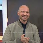 Sean Evans’s suede bomber jacket on Today
