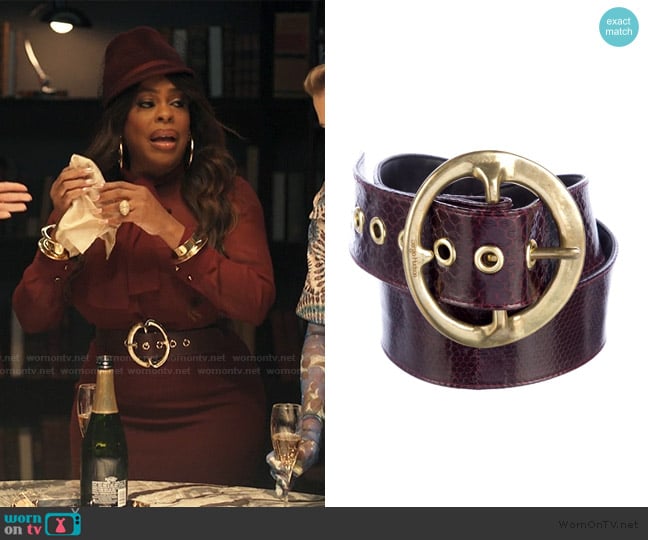 Sergio Hudson Leather Belt worn by Emerald Greene (Niecy Nash-Betts) on Alls Fair