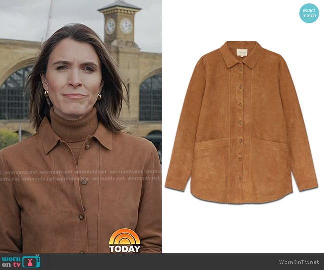 Molly’s beige suede jacket on Today