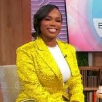 Shaina’s yellow shiny blazer and pants on Sherri