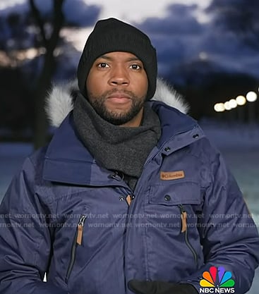 Shaquille Brewster’s blue hooded jacket on Today
