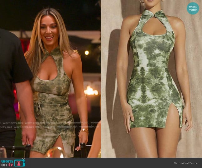 Alex’s green tie dye cutout dress on Selling the OC