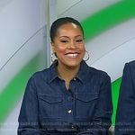Sheinelle’s denim shirtdress on Today