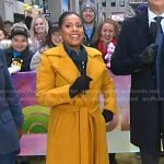 Sheinelle’s yellow belted trench coat on Today