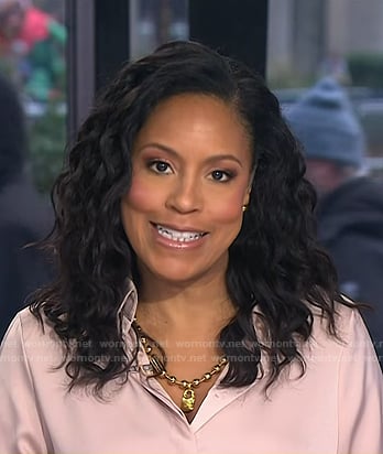 Sheinelle's gold necklace on Today