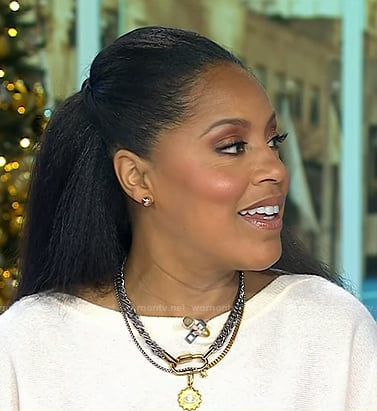 Sheinelle's layered chain necklace on Today