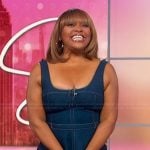 Sherri’s denim sleeveless dress on Sherri