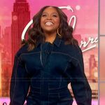 Sherri’s denim jumpsuit on Sherri