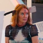 Whitney’s skeleton print mini dress on The Real Housewives of Salt Lake City