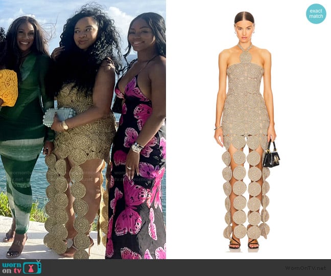 Simon Miller Beep Beep Dress worn by Angel Massie on The Real Housewives of Potomac