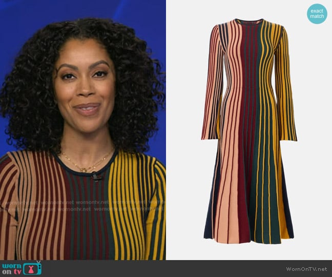 Simon Miller Celia Knit Dress worn by Shirleen Allicot on Good Morning America