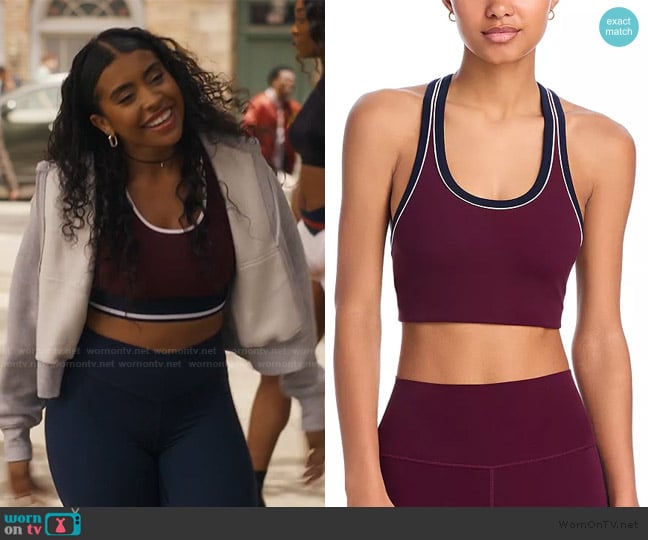Splits59 Robbie Airweight Sports Bra worn by Amira (Alycia Pascual-Pena) on Bel-Air