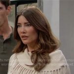 Steffy’s fringed sweater on The Bold and the Beautiful