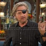 Steve’s black stripe button down shirt on Days of our Lives