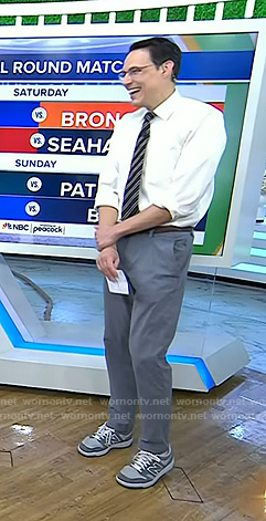 Steve Kornacki's grey sneakers on Today