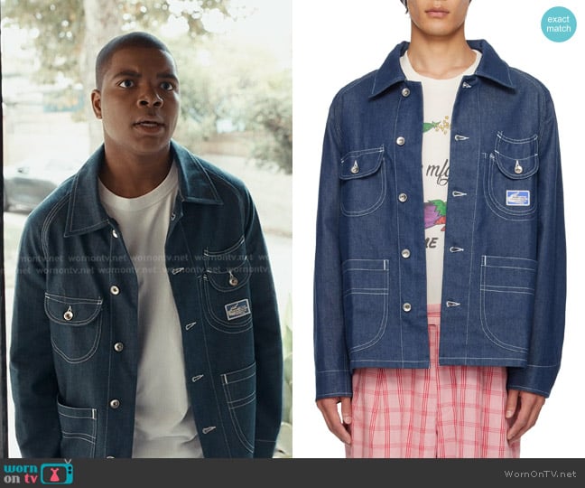 Story Mfg. Wonky-Wear Circuit Indigo-Dyed Organic Denim Jacket worn by Harry Grant (Elijah M. Cooper) on 9-1-1