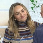 Giada De Laurentiis’s striped turtleneck dress on Today