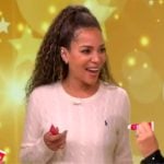 Sunny’s white cableknit maxi dress on The View