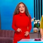 Sunny’s red turtleneck dress on The View