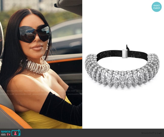 Swarovski Constella choker worn by Allura Grant (Kim Kardashian) on Alls Fair