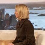 Sydney Sweeney's suede mini dress on The Drew Barrymore Show