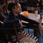 Tasha Hoffman’s stripe ribbed skirt on Abbott Elementary