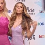 Taylor’s lilac metallic dress on The Secret Lives of Mormon Wives