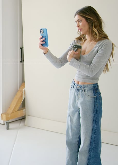 Taylor’s two-tone jeans on The Secret Lives of Mormon Wives