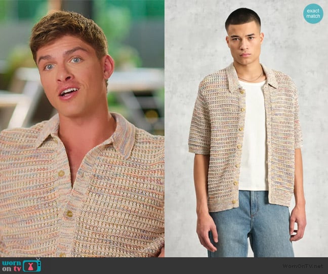 Tellaro Tellaro Short Sleeve Shirt- Multicolor Twist worn by (Austin) on Selling the OC