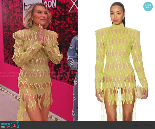 The Dolls House Harlequin Romper worn by Lindsay Hubbard on Access Hollywood