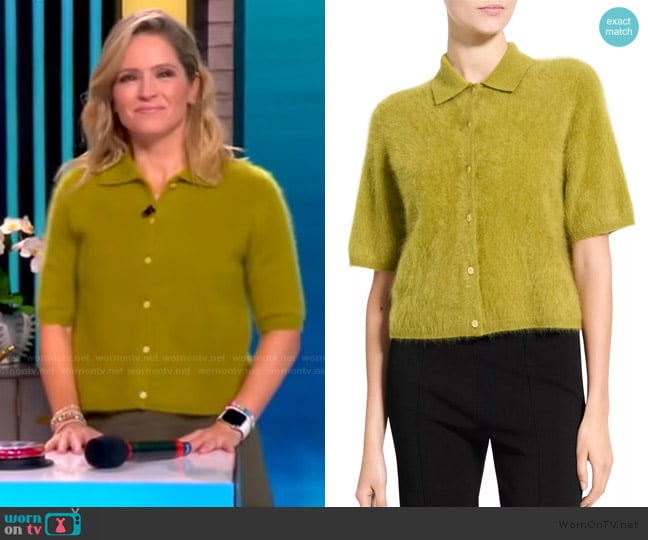 Theory Cashmere Sweater Shirt worn by Sara Haines on The View