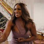Tia’s purple ruffle dress on The Real Housewives of Potomac