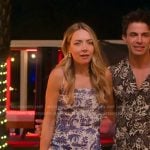 Tiffany’s blue and white print dress on Selling the OC