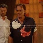 Tony’s black floral short sleeve shirt on Days of our Lives
