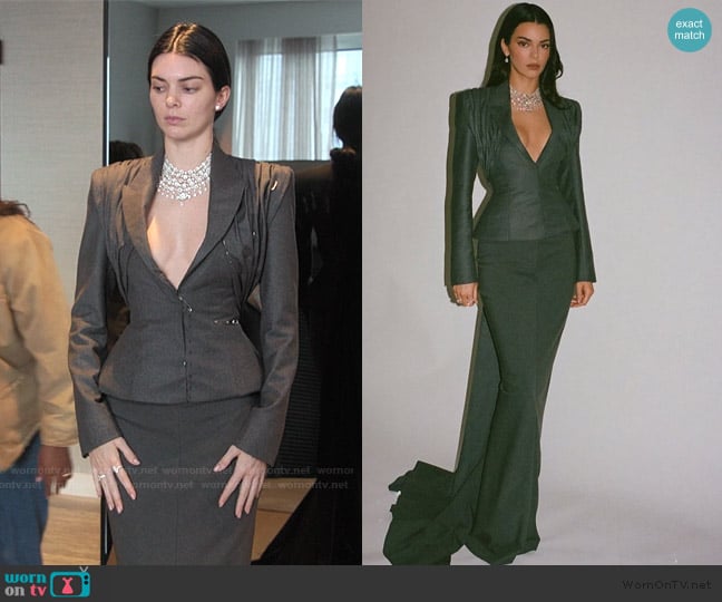 Torisheju Custom Piece worn by Kendall Jenner (Kendall Jenner) on The Kardashians