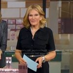 Tory’s black utility polo midi dres on Good Morning America