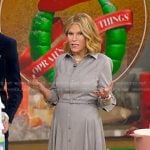Tory’s grey belted shirtdress on Good Morning America