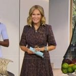 Tory’s leopard print belted dress on Good Morning America