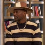 Taye Diggs’ stripe sweater on The Drew Barrymore Show