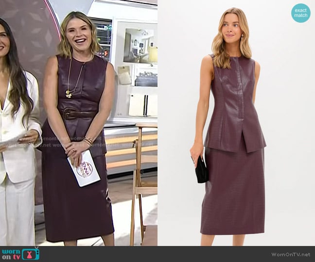 Jenna’s plum leather skirt on Today Jenna’s plum leather skirt on Today
