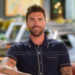 Tyler’s navy confessional short sleeve shirt on Selling the OC